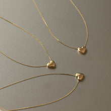 Load image into Gallery viewer, Mini 3D Gold Heart Necklace
