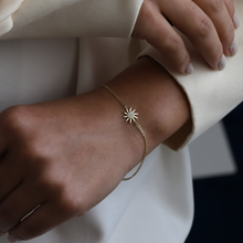 Load image into Gallery viewer, Mini Gold Sun Bracelet
