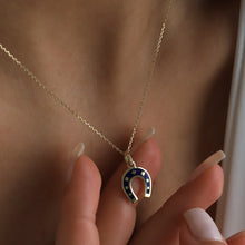 Load image into Gallery viewer, Gold Horseshoe Necklace
