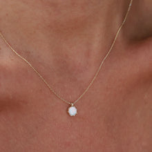 Load image into Gallery viewer, Gold Mini Opal Necklace

