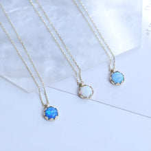 Load image into Gallery viewer, Gold Mini Opal Necklace
