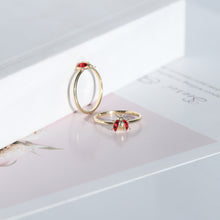 Load image into Gallery viewer, Dainty Ladybug Ring
